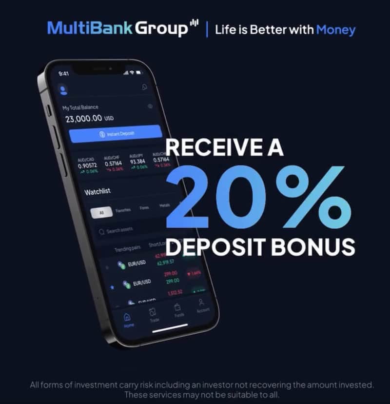 MultiBank Group - 20% Deposit Bonus